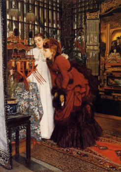 James Tissot : Young Women Looking at Japanese Objects II